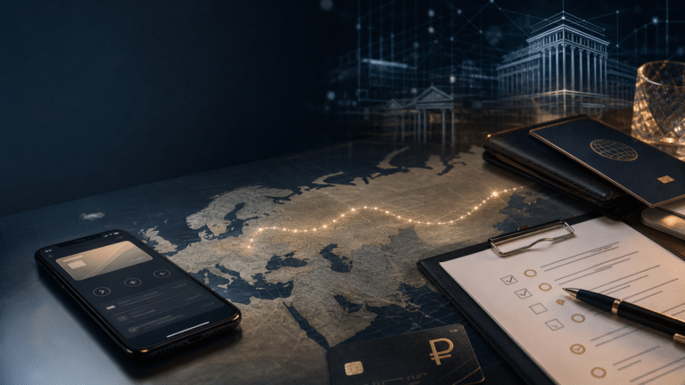 Alternative payment routes to Russia with digital wallet, map and compliance documents